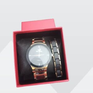 men's wrist watch & bracelet