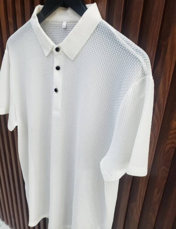 MESH ICE SILK POLO SHIRT - Image 2