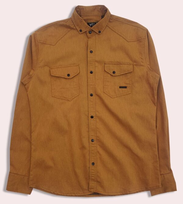 Dark brown Orange Trend Maker  shirt