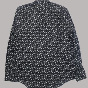 Geometric printed causal shirt