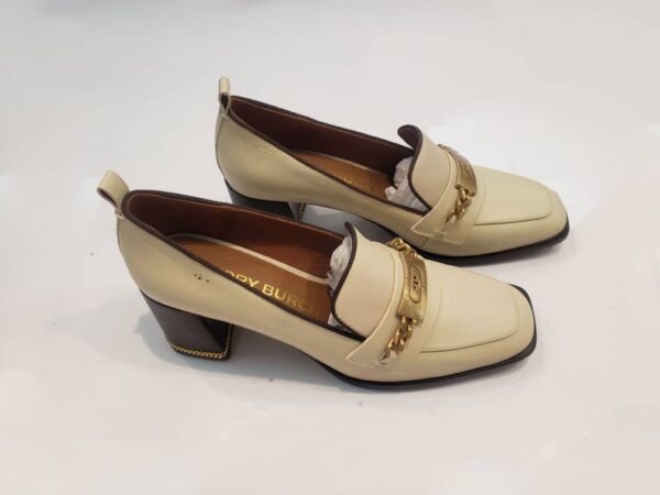 Cream woman loafer shoe - Image 2