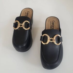 ladies half shoe black (Mules)