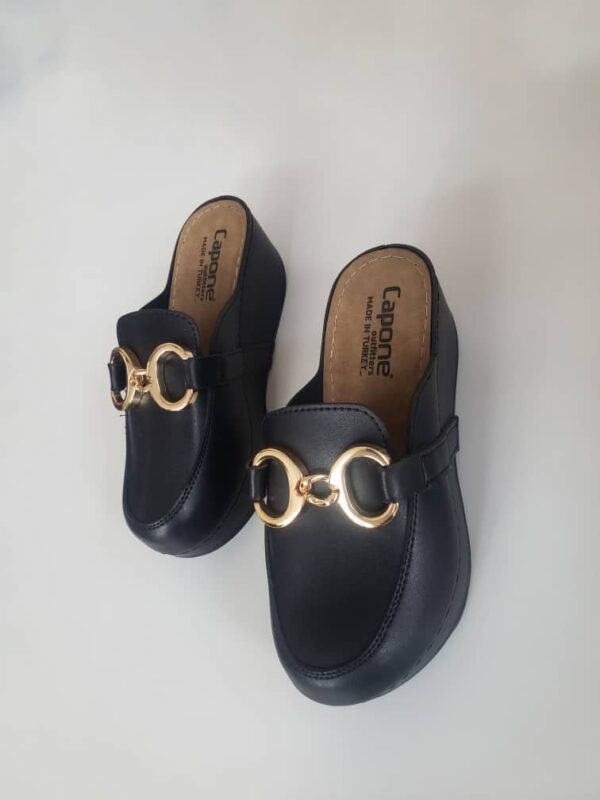 ladies half shoe black (Mules)