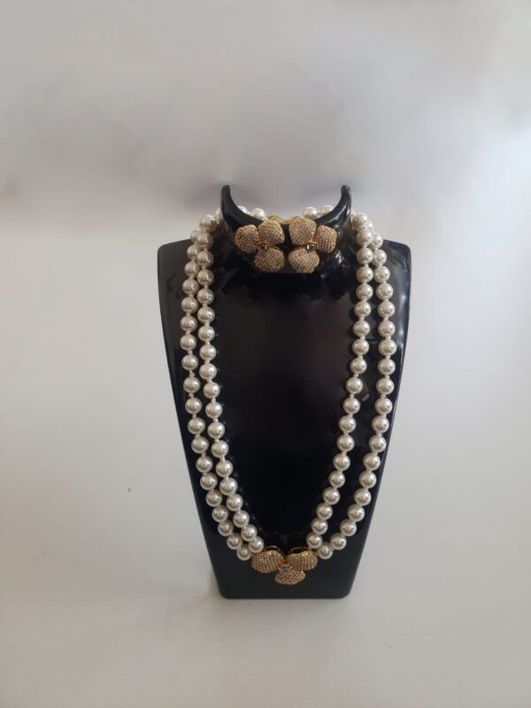 Pearl beads jewelry set - Image 5