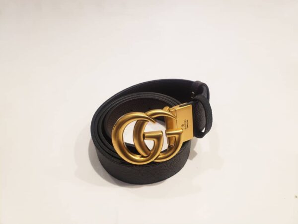 Double G buckle Leather Belt