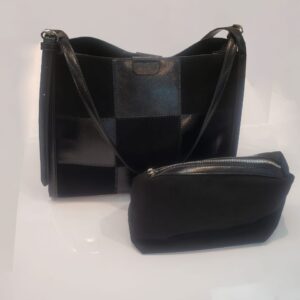 Black potable handbag