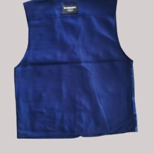 Blue sleeveless vest