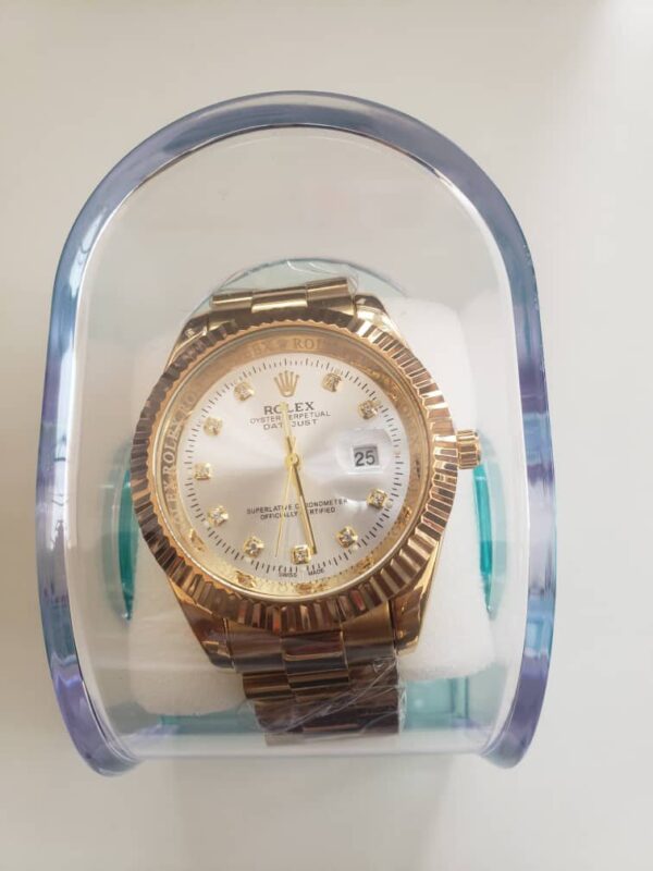 Golden Rolex watch