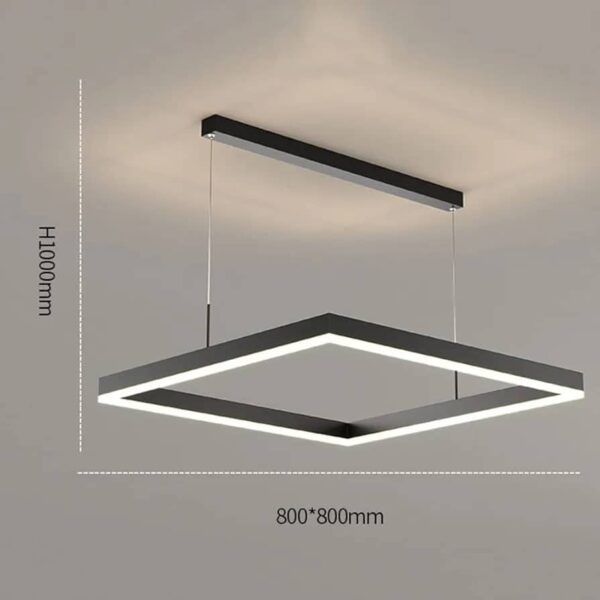 Modern Square LED Chandelier