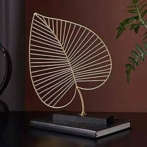 Metal Iron Leaf Sculpture